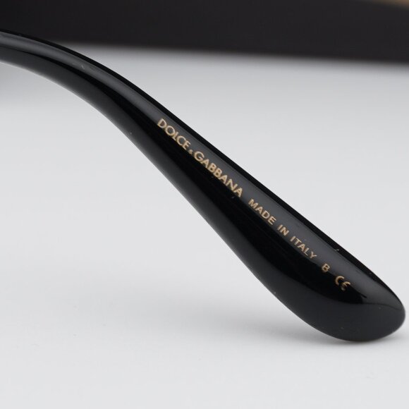 Dolce & Gabbana DG4335 32188G Cat Eye Sunglasses - Black/Gold/Grey - Picture 9 of 9